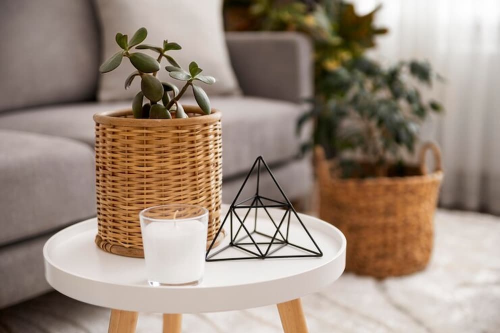 Plantas, velas y objetos como elementos decorativos del home staging